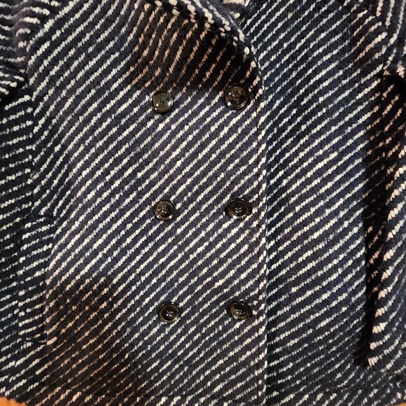 Banana Republic Textured Diagonal Stripe Cape Jacket S - Picture 4 of 5